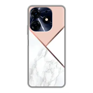 Мраморний чехол на TECNO Spark 10c (VPrint) (Тройний мрамор)