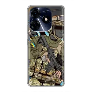 Чехлы с картинкой ЗСУ для TECNO Spark 10c (AlphaPrint)