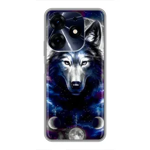 Захисні чохли для ТЕКНО Spark 10c (AlphaPrint) (ХІТ продаж) ВОВК (Вовк)