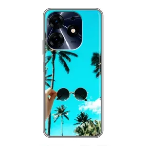 Силіконовий чохол з КАРТИНКАМИ літо для TECNO Spark 10c (AlphaPrint) (Погляд літо)