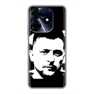 Чохол для TECNO Spark 10c (AlphaPrint - с принтом Зеленського)