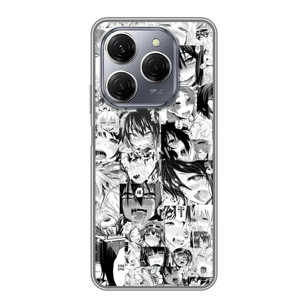 Чехол с принтом «Ahegao manga» для TECNO Spark 20 Pro