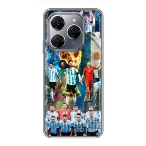 Чехлы Месси для TECNO Spark 20 Pro (AlphaPrint) (Аргентина Месси)