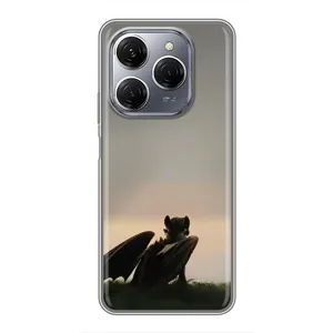 Чехол как приручить дракона на TECNO Spark 20 Pro (Беззубик)