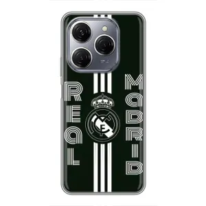 ФК Реал Мадрид чехлы для TECNO Spark 20 Pro (AlphaPrint) (черно белый Реал)