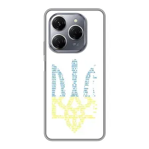 Чехлы для TECNO Spark 20 Pro Укр. Символика (AlphaPrint) (Герб из букв)