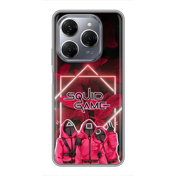 Чехол с принтом «Охранники Игра кальмара» для TECNO Spark 20 Pro Чехол с принтом «Охранники Игра кальмара» для TECNO Spark 20 Pro