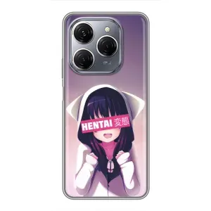 Чехол с принтом «Hentai chan» для TECNO Spark 20 Pro