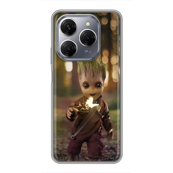 Чохол з принтом «I am Groot» для TECNO Spark 20 Pro