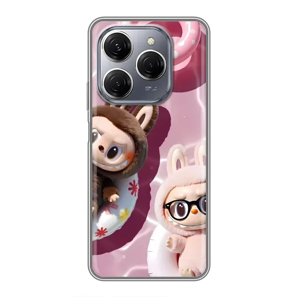 Чехол с принтом «Игрушка Лабубу» для TECNO Spark 20 Pro