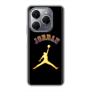 Чехлы для TECNO Spark 20 Pro - с картинкой JORDAN (AlphaPrint) (Jordan Gold)