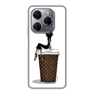 Чохли Луі Вітон для TECNO Spark 20 Pro (AlphaPrint - LOUIS VUITTON) (кава LOUIS VUITTON)
