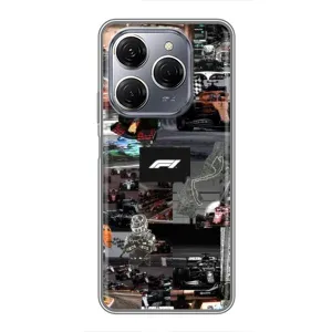 Чехол Формула1 на TECNO Spark 20 Pro (Гоночный коллаж Ф1)