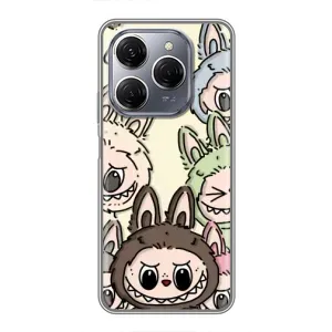 Чохол з Лабубу на TECNO Spark 20 Pro (Золота мавпа Bored Ape)
