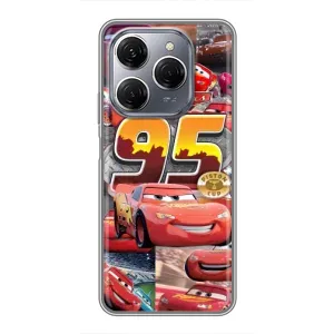 Силиконовый чехол Маквин для TECNO Spark 20 Pro (Коллаж Молния Маквин)