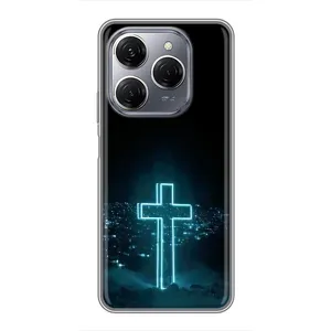 Християнські Чохли для TECNO Spark 20 Pro (AlphaPrint) (Хрест і місто)