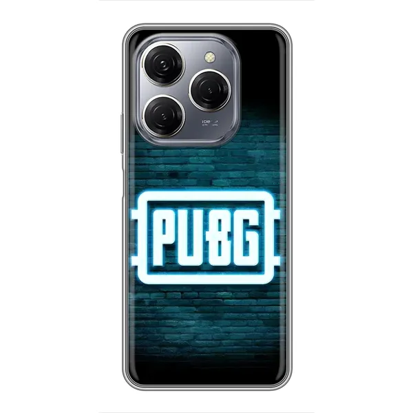 Чохол з принтом «Лого PUBG» для TECNO Spark 20 Pro