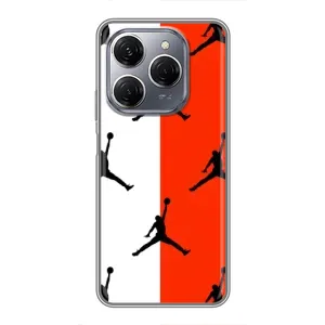 Чехлы для TECNO Spark 20 Pro - с картинкой JORDAN (AlphaPrint) (Лого Джордан)
