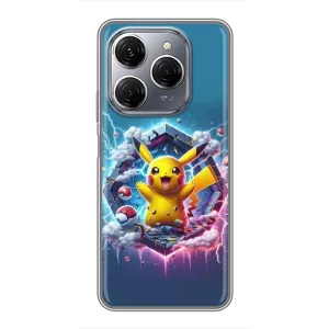 Чохол з Пікачу на TECNO Spark 20 Pro (Лого Пікачу)