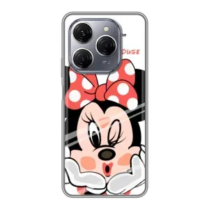 Эксклюзивный чехол для TECNO Spark 20 Pro (AlphaPrint - Мультяшные) (Маус Минни)
