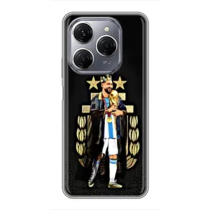 Чехлы для TECNO Spark 20 Pro (Leo чемпион) (AlphaPrint) (Месси Король)