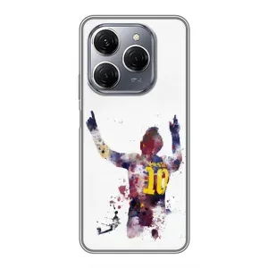 Чехлы Месси для TECNO Spark 20 Pro (AlphaPrint) (Messi Barca)