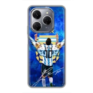 Чехлы для TECNO Spark 20 Pro (Leo чемпион) (AlphaPrint) (Месси сборная)