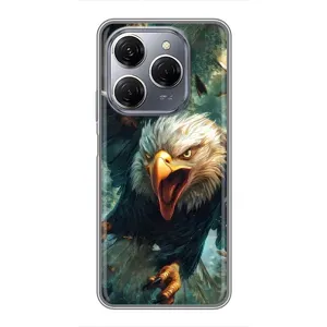 Чехол с принтом «Орел в полете» для TECNO Spark 20 Pro