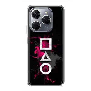 Чехол Гра в кальмара для TECNO Spark 20 Pro (Символы Игра кальмара)