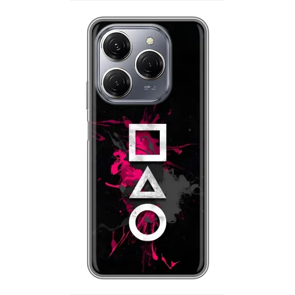Чехол с принтом «Символы Игра кальмара» для TECNO Spark 20 Pro Чехол с принтом «Символы Игра кальмара» для TECNO Spark 20 Pro