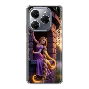 Чехол Рапунцель для TECNO Spark 20 Pro (Рапунцель на башне)