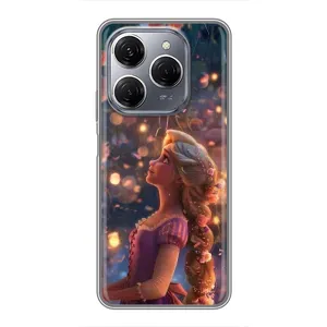 Чехол Рапунцель для TECNO Spark 20 Pro (Рапунцель фонарики)