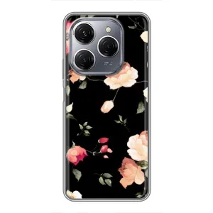 Чехлы с Цветами для TECNO Spark 20 Pro (VPrint) (Розочки)