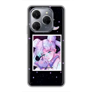 Чехол с принтом «Сейлор Мун» для TECNO Spark 20 Pro
