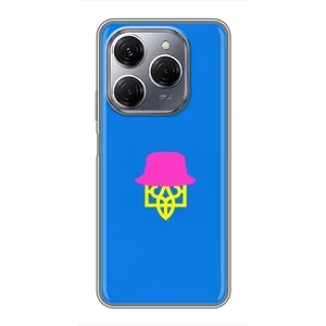 Чехлы для TECNO Spark 20 Pro Укр. Символика (AlphaPrint) (Шапка на гербу)