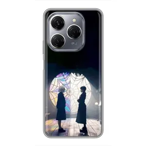 Чехлы Венсдей на TECNO Spark 20 Pro Уэнсдей (AlphaPrint) (Уэнздей и Инид)