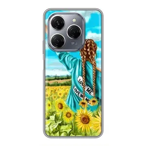 Чехол для Патриота Украины TECNO Spark 20 Pro - (AlphaPrint) (Украиночка)