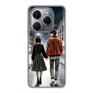 Чехол с дизайном Венздей 2 на TECNO Spark 20 Pro (Уэнздей и Тайлер)
