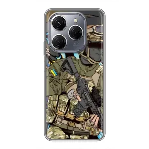 Чехлы с картинкой ЗСУ для TECNO Spark 20 Pro (AlphaPrint)