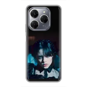 Чехлы Венсдей на TECNO Spark 20 Pro Уэнсдей (AlphaPrint) (взгляд Уэнздей)