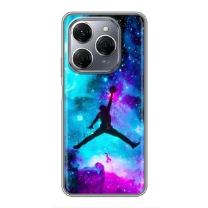 Чехлы для TECNO Spark 20 Pro - с картинкой JORDAN (AlphaPrint) (Яркий Джордан)