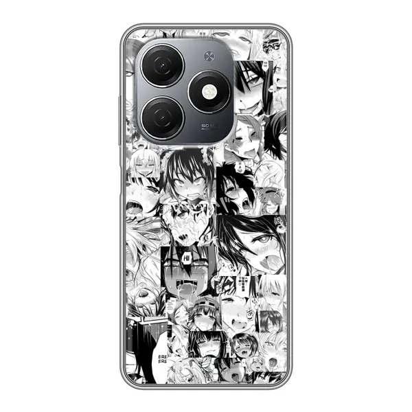 Чехол с принтом «Ahegao manga» для TECNO Spark 20