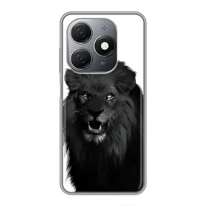 Чохли з картинкою животних TECNO Spark 20 (Чорний ЛЕВ)