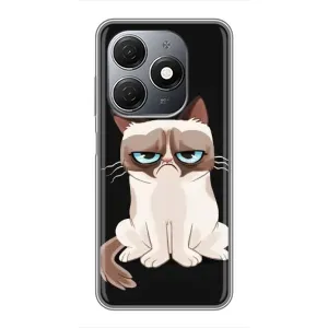 Чохол з принтом для TECNO Spark 20 (AlphaPrint) Модні коти (Сумний кіт)