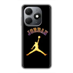 Чехлы для TECNO Spark 20 - с картинкой JORDAN (AlphaPrint) (Jordan Gold)