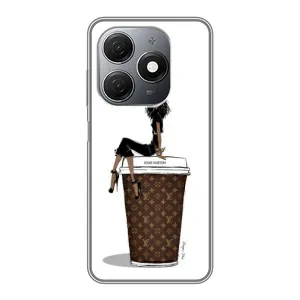 Чохли Луі Вітон для TECNO Spark 20 (AlphaPrint - LOUIS VUITTON) (кава LOUIS VUITTON)