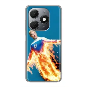 Чохол з принтом Фантастична четвірка для TECNO Spark 20 (Людина-факел у вогні)