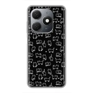Чохол з принтом для TECNO Spark 20 (AlphaPrint) Модні коти (Маленькі котики)