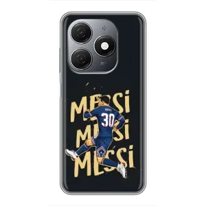 Чехлы для TECNO Spark 20 (Leo чемпион) (AlphaPrint) (Messi ПСЖ)