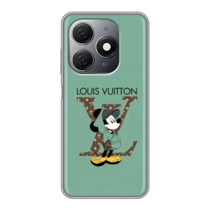 Чохли Луі Вітон для TECNO Spark 20 (AlphaPrint - LOUIS VUITTON) (Міккі Маус LV)